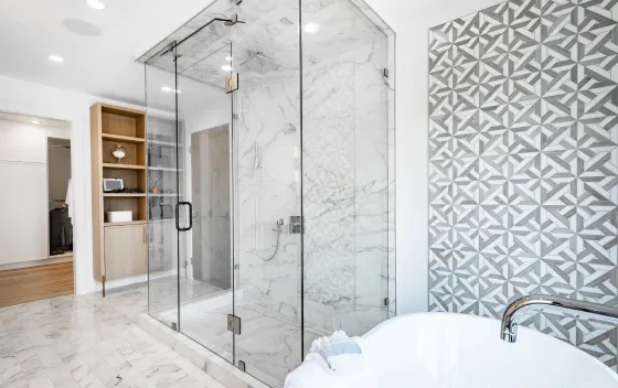 Porte et paroi de douche